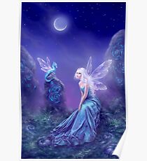 Luminescent Fairy & Dragon Art Poster