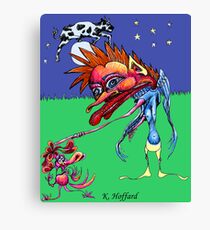 The Cow Jumped Over the Moon Canvas Print