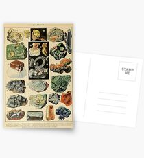 MINERALIEN - Französische Geologie Postkarten