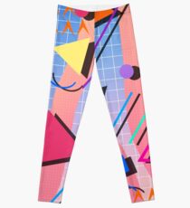 80s pop retro pattern 2 Leggings