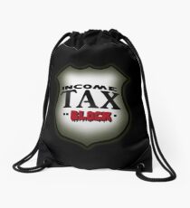 So Eighties Income Tax Drawstring Bag
