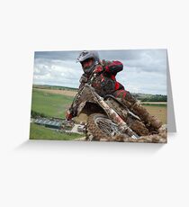 Ashdown Motocross Berm Greeting Card
