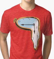 Melting Clock Tri-blend T-Shirt