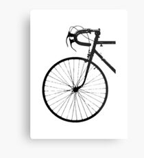 Crescent Bike Black Metal Print