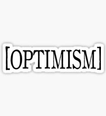 Pegatina Texto de optimismo