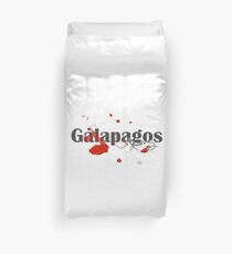 Galapagos Islands Diving Diver Flag Map Duvet Cover