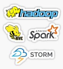 Apache Hadoop, Spark, Hive, Storm, Big Data Logo Stickers Sticker