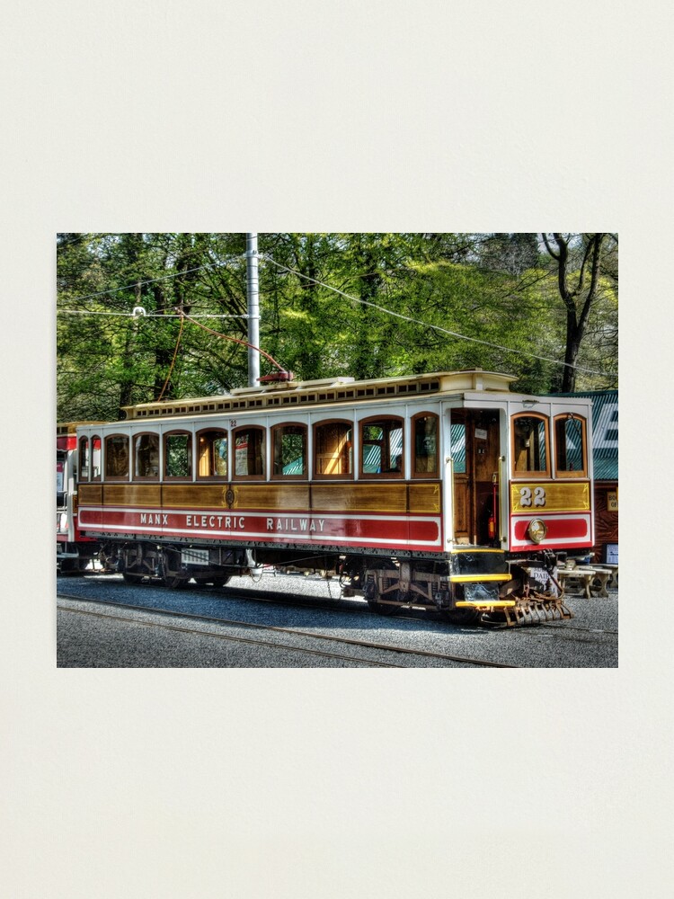 Alternate view of The Electric Tram At Laxey Station On Isle of Man Photographic Print