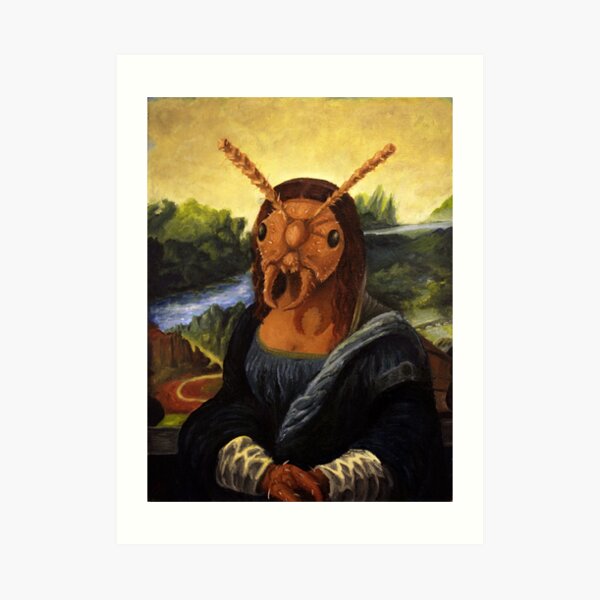 Mona Lisant Art Print