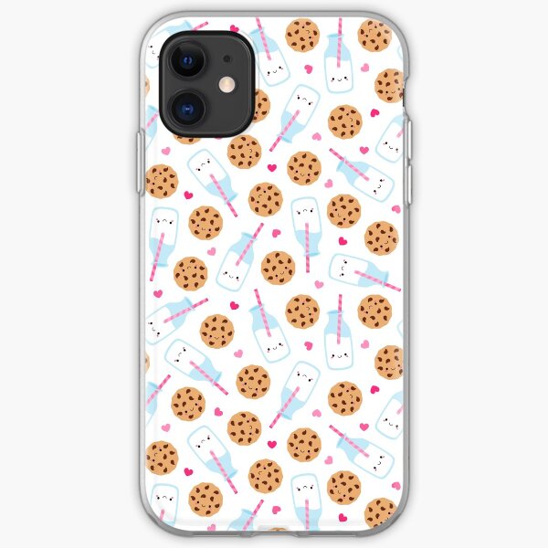 Cute Milk and Cookies Pattern iPhone Soft Case
