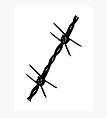 Barb Wire Photographic Print