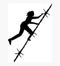 Barb Wire Girl Photographic Print