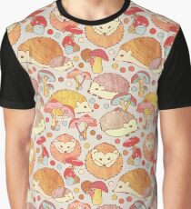 Woodland Hedgehogs - a pattern in soft neutrals Graphic T-Shirt