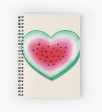 Summer Love - Watermelon Heart Spiral Notebook