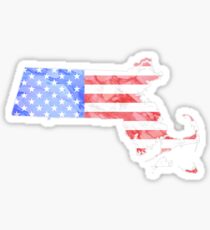 Marble Massachusetts-America Print Sticker