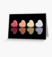 Candy Hearts Greeting Card