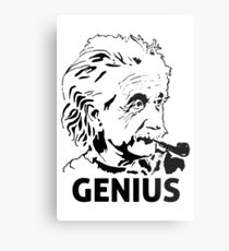 Einstein Genius Metal Print