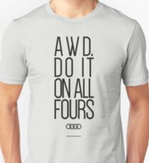 AWD. Do It On All Fours Slim Fit T-Shirt