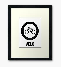VÉLO Framed Print