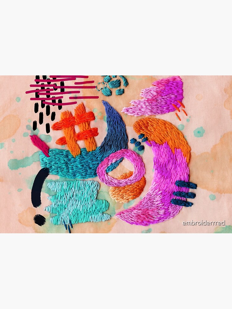abstract embroidery by embroiderrred