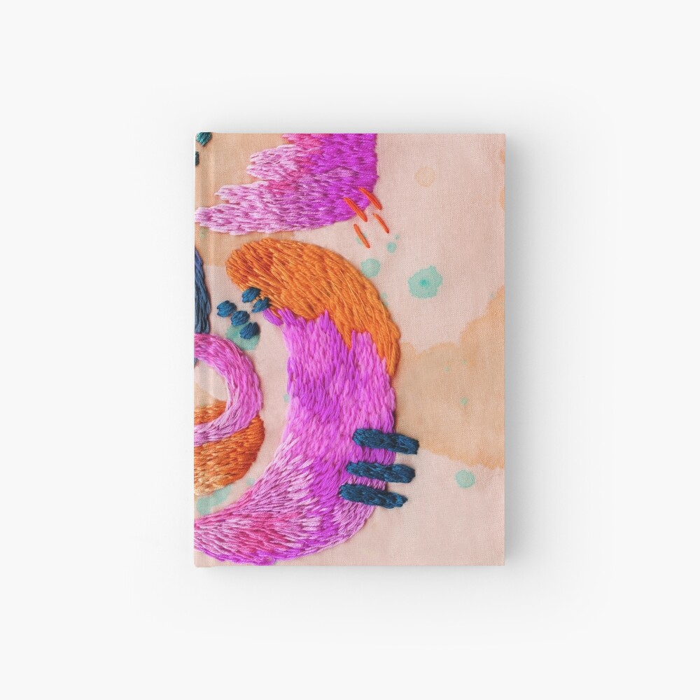 abstract embroidery Hardcover Journal
