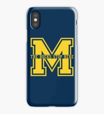 M - The Bucks Stop Here - Maize iPhone Case
