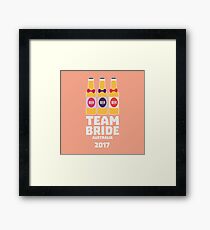Team Bride Australia 2017 Rhef7 Framed Print