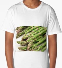 A close up image of fresh asparagus Long T-Shirt