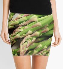 A close up image of fresh asparagus Mini Skirt