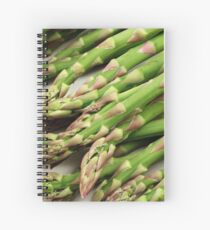A close up image of fresh asparagus Spiral Notebook