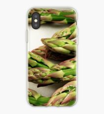 A close up image of fresh asparagus iPhone Case