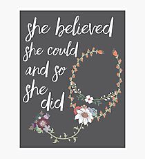 Medical School/Nursing Quote Poster Photographic Print