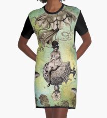 Undersea Steampunk: Aurelia & her Jelly Cruiser Graphic T-Shirt Dress