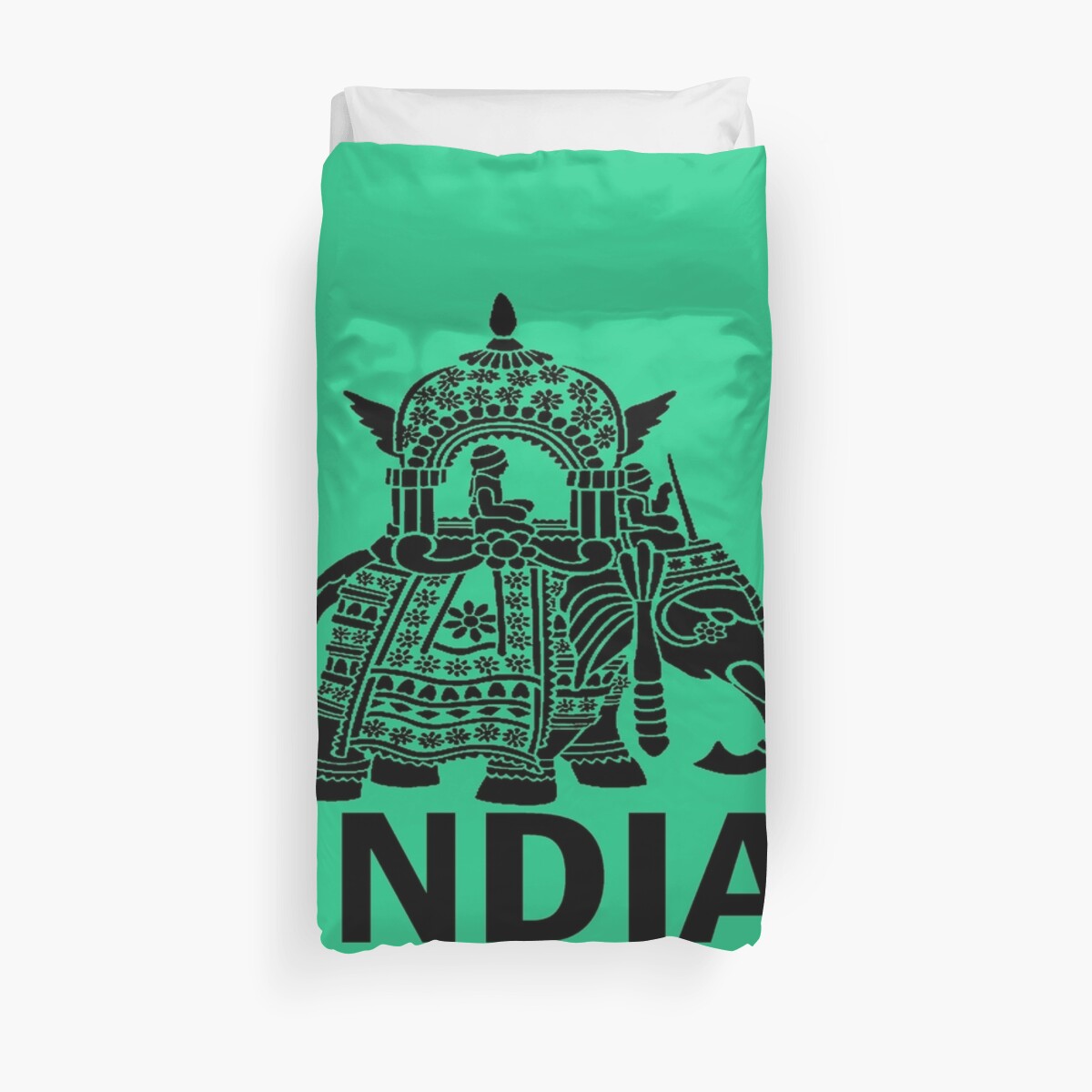 "INDIA" Duvet Covers by IMPACTEES Redbubble