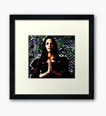 "prey for us" Framed Print