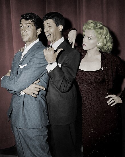 Image result for marilyn monroe with martin & lewis