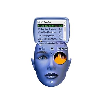 Blue Face Winamp Skin | Windows Xp" Sticker For Sale By M1lkslyvan.