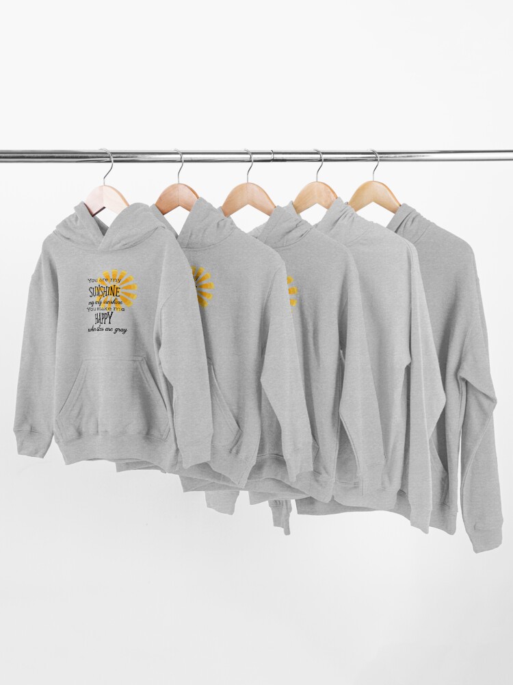 Alternate view of You Are My Sunshine Kids Pullover Hoodie