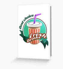 Fresh Drink Greeting Card