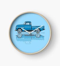 47-54 Chevy Truck light blue Clock