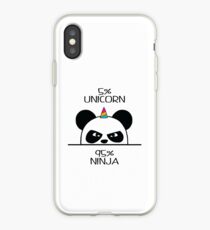 Unicorn Ninja Panda iPhone Case