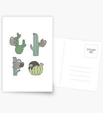 Cacti Sloths Postcards