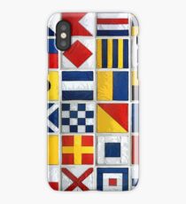 nautical flags iPhone Case
