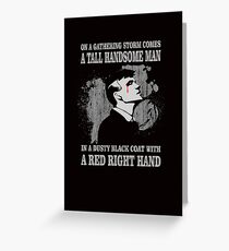 A Tall Handsome Man.. Greeting Card