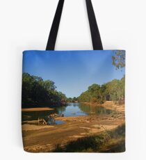 River in drought Tote Bag