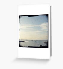 Boat on the ocean Greeting Card