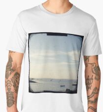 Boat on the ocean Men's Premium T-Shirt