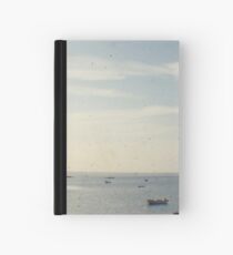 Boat on the ocean Hardcover Journal