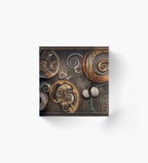 Steampunk - Abstract - Time is complicated Acrylic Block