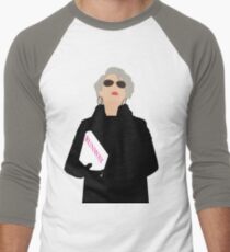 Miranda Priestly- The Devil Wears Prada Men's Baseball Âľ T-Shirt